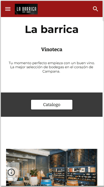 Vidriera de productos